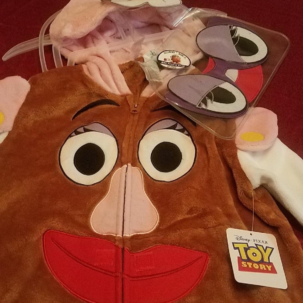 Mrs. Potato Head Onesie Pajamas Womens Sz 4-6